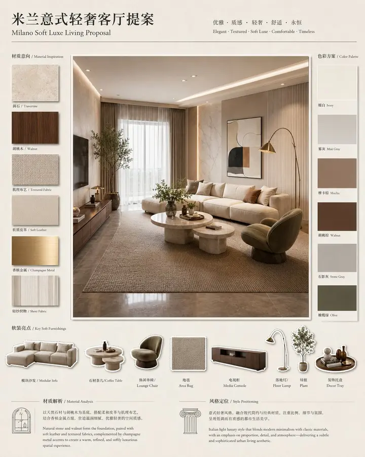 Milano Soft Luxe Living Board
